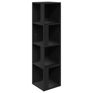 vidaXL Corner Cabinet Black 33x33x132 cm Engineered Wood