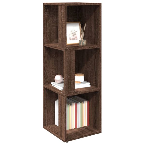 vidaXL Corner Cabinet Brown Oak 33x33x100 cm Engineered Wood