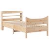 vidaXL Bed Frame with Headboard 100x200 cm Solid Wood Pine