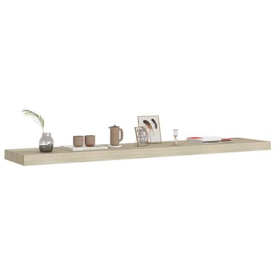 vidaXL Floating Wall Shelves 4 pcs Oak 120x23.5x3.8 cm MDF