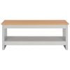 vidaXL Coffee Table Grey 105x47x42 cm
