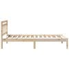 vidaXL Bed Frame Brown 80 x 200 cm Solid Pine Wood