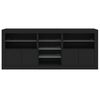 vidaXL Sideboard with LED Lights Black 162x37x67 cm