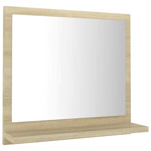 vidaXL Bathroom Mirror Sonoma Oak 40x10,5x37 cm Engineered Wood