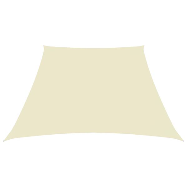 vidaXL Sunshade Sail Oxford Fabric Trapezium 3/5x4 m Cream