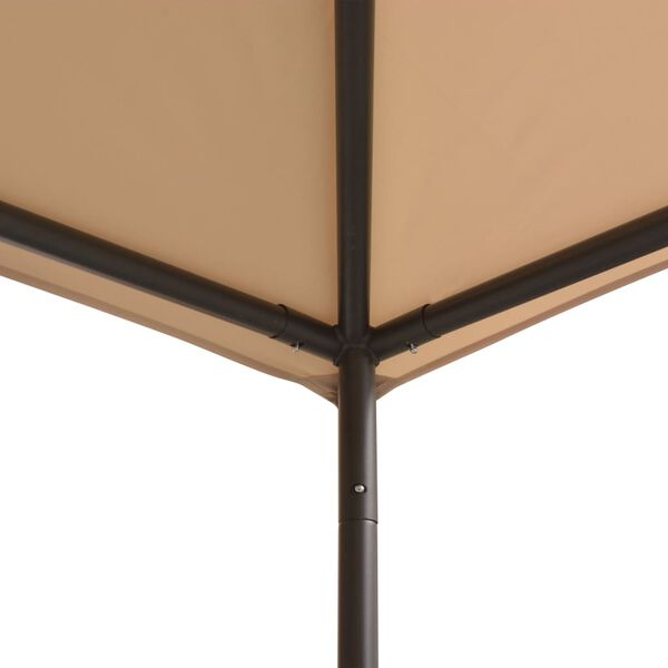 vidaXL Gazebo Pavilion Tent Canopy 3x3 m Steel Beige