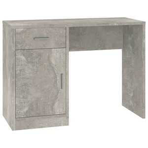 vidaXL Desk | Concrete Grey | Engineered Wood | 100cm x 40cm x 73cm | Desk