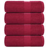 vidaXL Guest Towels FROGN 4 pcs Bordeaux 30 x 50 cm 360 100% Cotton