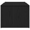 vidaXL Coffee Table Black Oak 90 x 45 x 35 cm Engineered Wood