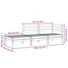 vidaXL Garden Sofa 3-Seater Impregnated Wood Pine