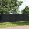 vidaXL Fence Panel Grey 1391x186 cm WPC