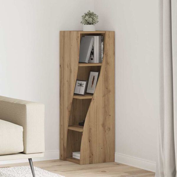 vidaXL Corner Cabinet Artisan Oak 32x32x102cm Engineered Wood
