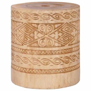 vidaXL Parasol Base Natural &Oslash;34 x 40 cm Solid Wood