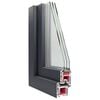 vidaXL Basement Window "RISOR" 80x60 cm Tilt&Turn DIN Right Anthracite