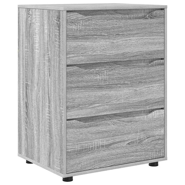 vidaXL Storage Cabinet Grey Sonoma 60 x 48 x 81 cm Engineered Wood