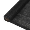 vidaXL Privacy Net HDPE 1.5x50 m Black 150 g/m&sup2;
