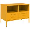 vidaXL TV Cabinets 2 pcs Mustard Yellow 68x39x50.5 cm Steel