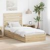 vidaXL Storage Bed with Drawer Sonoma Oak 90 x 200 cm Engineered Wood
