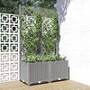 vidaXL Garden Planter Light Grey 80 x 40 x 136 cm