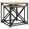 vidaXL Nesting Coffee Tables 2 pcs Sonoma Oak Engineered Wood