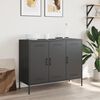 vidaXL Sideboard Black 100.5x39x79 cm Steel