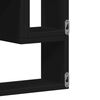 vidaXL Wall Shelf Black 96x12x64 cm Engineered Wood