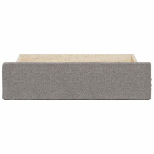 vidaXL Bed Drawers 2 pcs Taupe Engineered Wood and Fabric