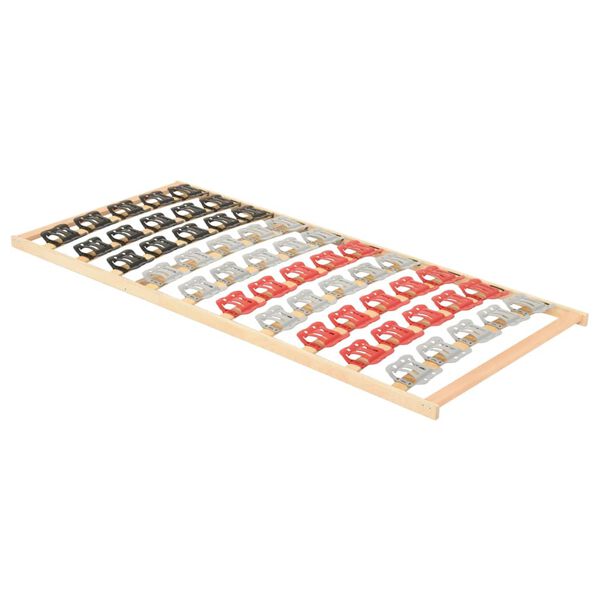 vidaXL Bed Frame without Mattress with 12 Slats & Supports 80x200cm
