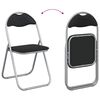vidaXL Folding Chair 2 pcs Black and Grey 48 x 43.5 x 81 cm