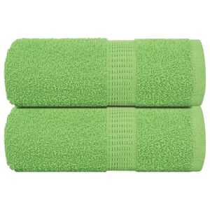 vidaXL Wash Towels "FROGN" 2 pcs Apple Green 30x30 cm 360 gsm