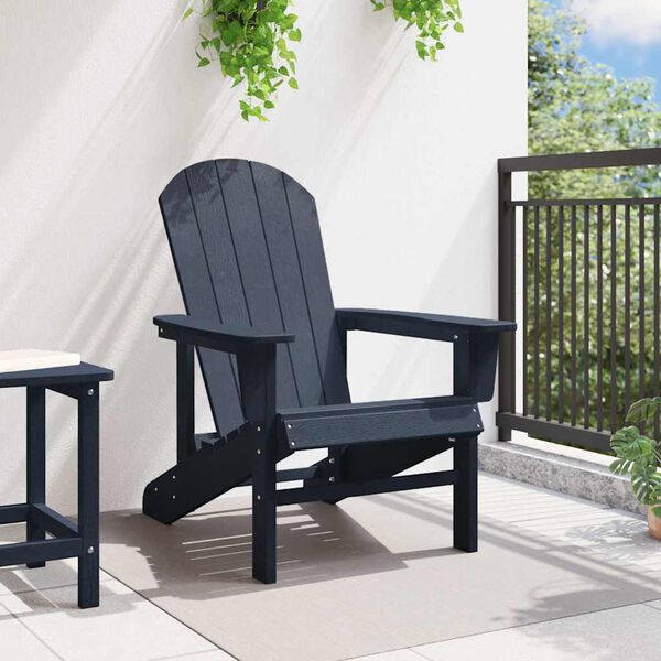vidaXL Adirondack Chair Navy Blue 82 x 74 x 92 cm HDPE