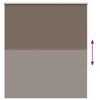 vidaXL Roller Blind Blackout Coffee 125x150 cm Fabric Width 121.6 cm Polyester