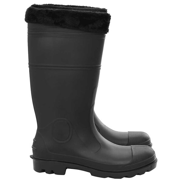 vidaXL Rian Boots with Removable Socks Black Size 45 PVC
