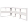 vidaXL Bookcase Bed without Mattress White 75x190 cm Solid Wood Pine