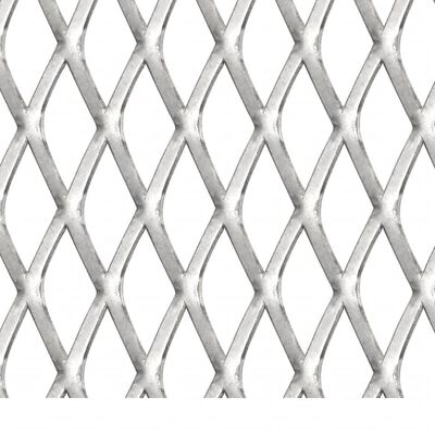 vidaXL Garden Wire Fence Stainless Steel 50x50 cm 20x10x2 mm