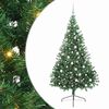 vidaXL Artificial Pre-lit Christmas Tree Green 180 cm PVC