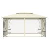 vidaXL Gazebo with Nets 300x400x265 cm Cream