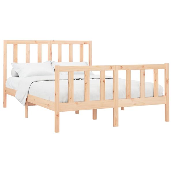vidaXL Bed Frame without Mattress 160x200 cm Solid Wood Pine