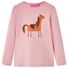 vidaXL Kids'T-shirt with Long Sleeves Light Pink 116
