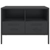 vidaXL TV Cabinets 2 pcs Black 68x39x50.5 cm Steel