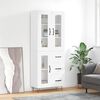 vidaXL Highboard White 69.5x34x180 cm Engineered Wood