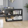 vidaXL Book Cabinet Room Divider Grey 100x30x71.5 cm Pinewood