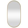 vidaXL Wall-mounted Mirror Gold 20x40 cm Oval