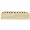 vidaXL Bed Frame without Mattress Sonoma Oak 200x200 cm
