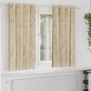 vidaXL Velvet Curtains with Curtains 2 pcs Cream 175 x 140 cm Velvet