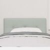 vidaXL Headboard with Headboard Light Grey 100 cm Faux Leather