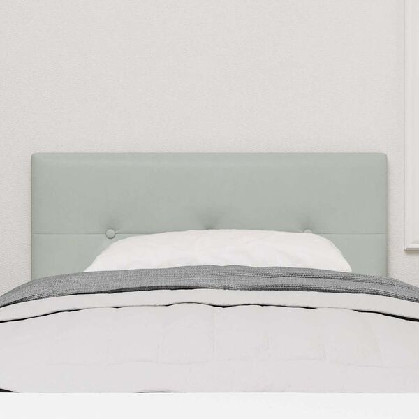 vidaXL Headboard with Headboard Light Grey 100 cm Faux Leather