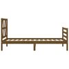 vidaXL Bed Frame without Mattress Honey Brown Single Solid Wood