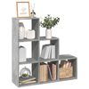 vidaXL Room Divider Bookcase&nbsp;3-Tier&nbsp;Concrete Grey 99x29x99 cm Engineered Wood