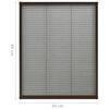 vidaXL Plisse Insect Screen for Windows Aluminium Brown 60x80 cm